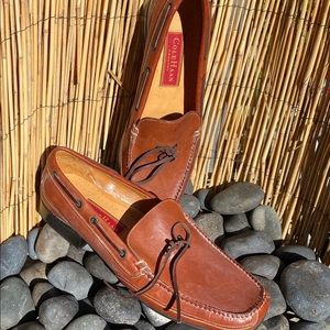 Cole Han country women’s leather boat loafer shoes